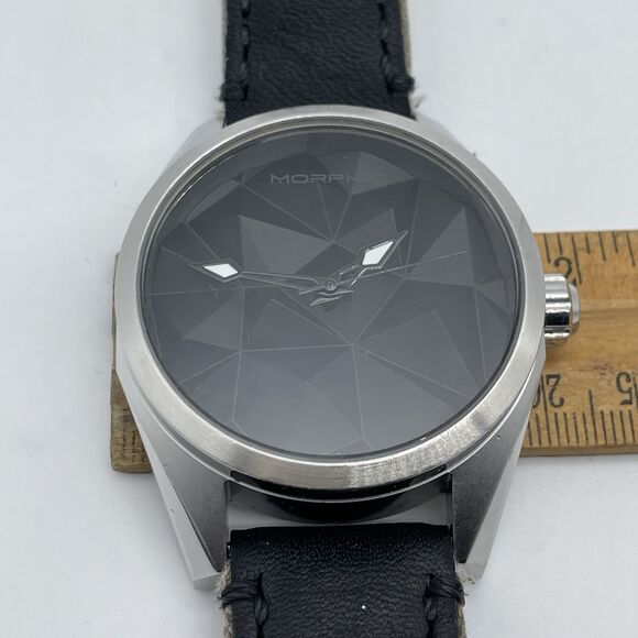 Morphic M59 Series Leather Overlaid Nylon Band Watch Black (MPH5905) 45mm main image 5